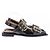 Ganni Sandali nero croco vernice nero Beige - vista 2