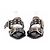 Ganni Sandali nero croco vernice nero Beige - vista 4