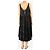 Autre Marque Vestido lencero de seda negro - talla L - vista 2
