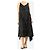 Autre Marque Vestido lencero de seda negro - talla L - vista 4