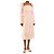 Autre Marque Midi-Kleid mit rosa Vichy-Karo - Größe XS Pink