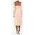 Autre Marque Midi-Kleid mit rosa Vichy-Karo - Größe XS Pink - Ansicht 2
