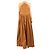 Staud Abito maxi in cotone marrone - taglia UK 12