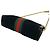 Borsa a Spalla Gucci Ophidia Sherry Line Nero Rosso Verde - vista 8