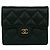 Cartera tríptico Matelassé Chanel en negro