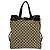 Borsa Tote Gucci in tela marrone e pelle