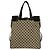 Borsa Tote Gucci in tela marrone e pelle - vista 3