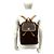 Céline Celine Vintage Hardware Macadam Pattern Lederrucksack Braun - Ansicht 2