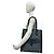 Borsa Tote Christian Dior motivo Trotter blu navy - vista 2