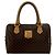 Céline CELINE Vintage Macadam Blazon Triomphe Lederhandtasche Braun