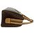 Céline CELINE Vintage Macadam Blazon Triomphe Lederhandtasche Braun - Ansicht 6