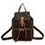 Céline Celine Vintage Macadam Blazon Pattern Leather Backpack Brown