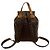 Céline Celine Vintage Macadam Blazon Pattern Leather Backpack Brown - view 3