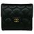 Timeless Portafoglio Small Flap Chanel in pelle caviar nera Nero