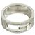 GUCCI G Logo Motif Sterling Silver Ring Silvery