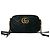 Gucci GG Marmont gesteppte Leder Schultertasche Schwarz