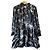Autre Marque AllSaints Kleid mit Rüschen und floralem Print Schwarz