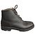 Autre Marque Botines de cuero marrón Castaño