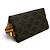 Céline Pochette cosmetica Celine Triomphe in pelle Small Marrone - vista 4