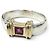 Tiffany & Co Tiffany Vintage SV925 14K Combination Stacking-Ring Rubin Silber Golden