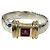 Tiffany & Co Tiffany Vintage SV925 14K Combination Stacking-Ring Rubin Silber Golden - Ansicht 3