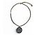 Collana a catena Chanel B25P Coco Mark Design in denim Blu - vista 2