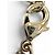 Collana a catena Chanel B25P Coco Mark Design in denim Blu - vista 8