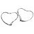 Orecchini a cerchio Elsa Peretti Open Heart Large di Tiffany & Co. Argento