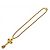 Chanel Vintage 94A Coco Mark Gripoix Collana Lunga con Frange Incrociate D'oro - vista 4