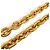 Chanel Vintage 94A Coco Mark Gripoix Collana Lunga con Frange Incrociate D'oro - vista 5