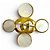 Spilla Chanel Vintage 95A Coco Mark in madreperla D'oro
