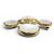 Spilla Chanel Vintage 95A Coco Mark in madreperla D'oro - vista 3