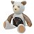 Louis Vuitton Doudou Monogram Orsetto di Peluche Bianco Multicolore