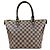 Borsa Louis Vuitton Saleya PM Damier Marrone