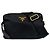 Borsa a tracolla in nylon nero Prada