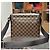 Borsa Messenger Louis Vuitton Damier Ebene Marrone - vista 2