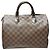 Borsa Louis Vuitton Speedy 30 in tela Damier Ebene Marrone