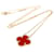 Van Cleef & Arpels Vintage Alhambra Necklace Red  - view 6
