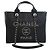 Tote Deauville Chanel Black Small Caviar Studded Nero