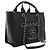 Tote Deauville Chanel Black Small Caviar Studded Nero - vista 3