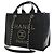 Tote Deauville Chanel Black Small Caviar Studded Nero - vista 4