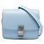 Céline Celine Blue Small Calfskin Classic Box Blu chiaro