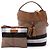 Borsa a secchiello Ashby in tela Mega Check marrone e pelle di vitello granulata Burberry, misura Medium Marrone chiaro - vista 7