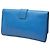 Clutch Chyc Ligne in pelle texturizzata blu Saint Laurent - vista 2