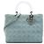 Dior Blu Grande Borsa in Denim Cannage con Manici in Acrilico Lady Dior Blu chiaro
