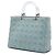 Dior Blu Grande Borsa in Denim Cannage con Manici in Acrilico Lady Dior Blu chiaro - vista 2