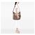 Borsa Satchel Gucci Beige Medium GG Canvas - vista 6