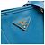 Borsa shopper Prada Blue Saffiano Lux - vista 5