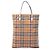 Burberry Beige House Check Canvas Rainbow Tote