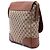 Borsa a tracolla Gucci in tela GG beige e pelle di vitello - vista 2